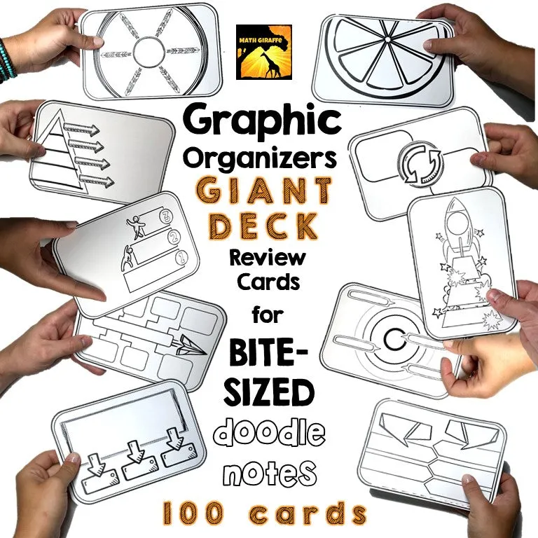 100 Graphic Organizer Review Cards