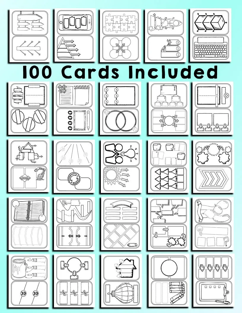 100 Graphic Organizer Review Cards