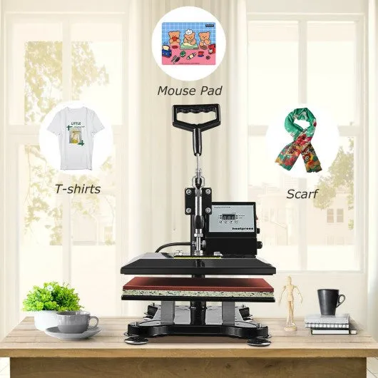 12" x 10" Heat Press Machine Swing-Away Digital Transfer Sublimation T-Shirt