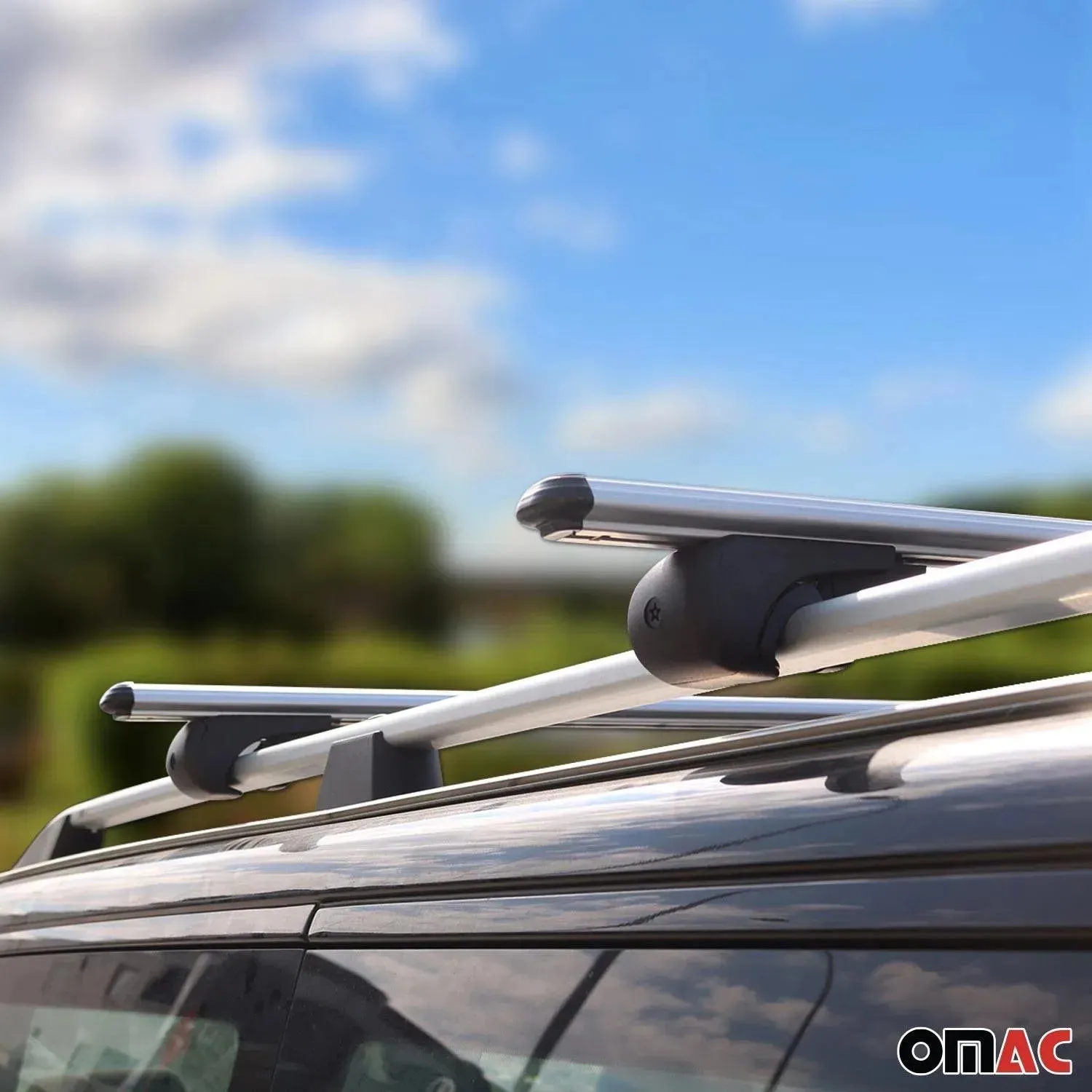 2000-2004 Subaru Outback Roof Rack Cross Bars Silver