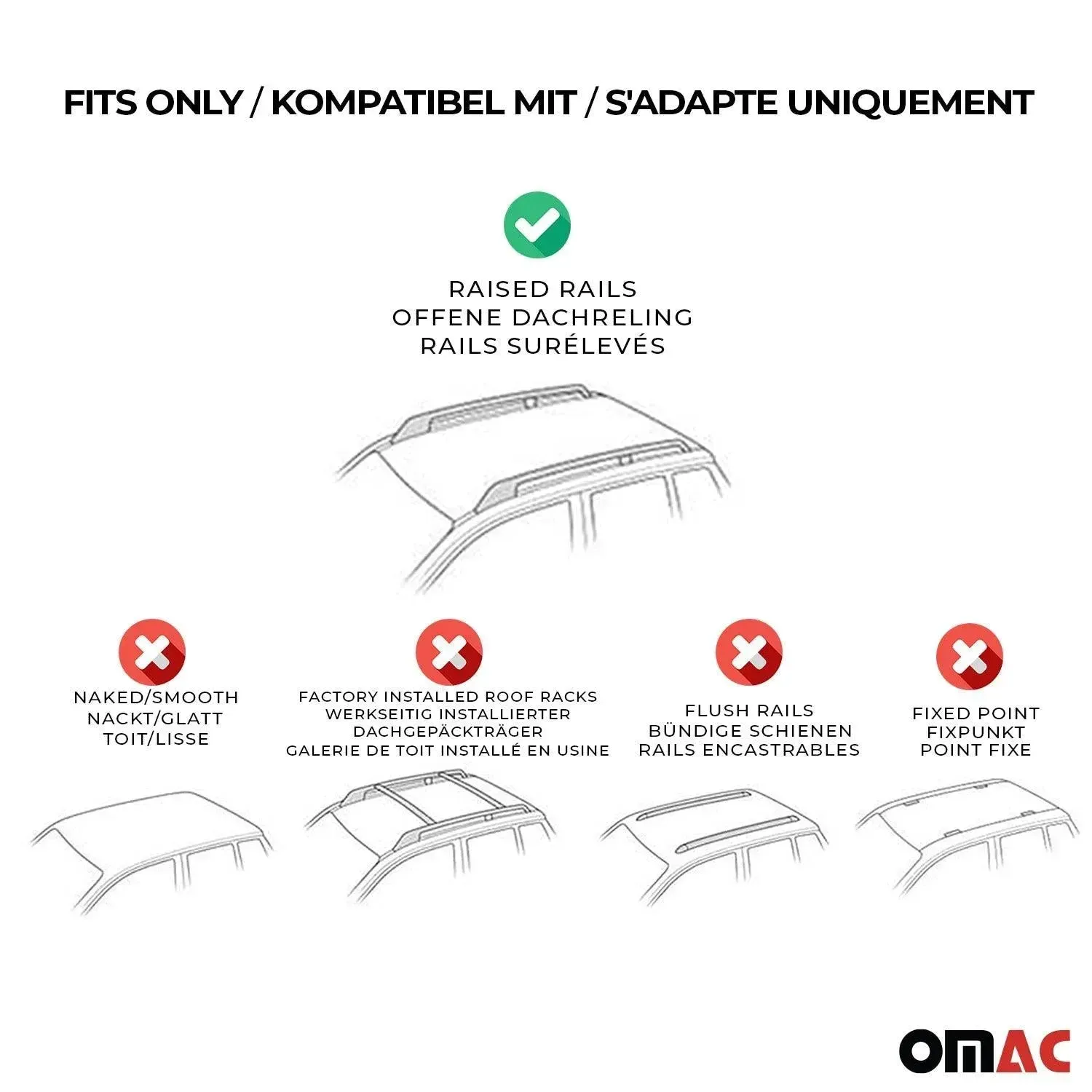 2000-2004 Subaru Outback Roof Rack Cross Bars Silver