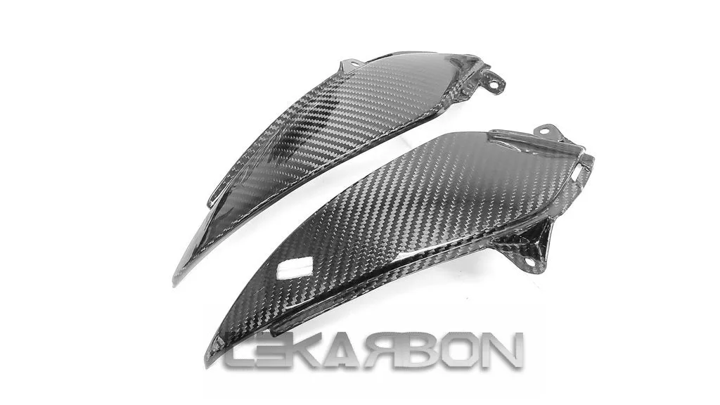 2005 - 2006 Kawasaki ZX6R Carbon Fiber Front Side Tank Panels