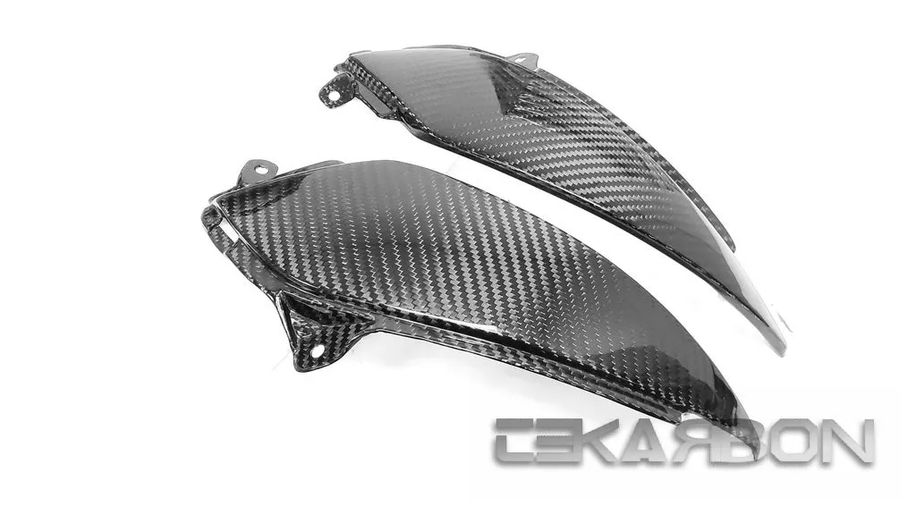 2005 - 2006 Kawasaki ZX6R Carbon Fiber Front Side Tank Panels