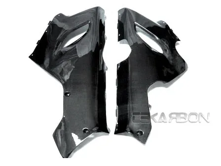 2005 - 2006 Kawasaki ZX6R Carbon Fiber Lower Side Fairings