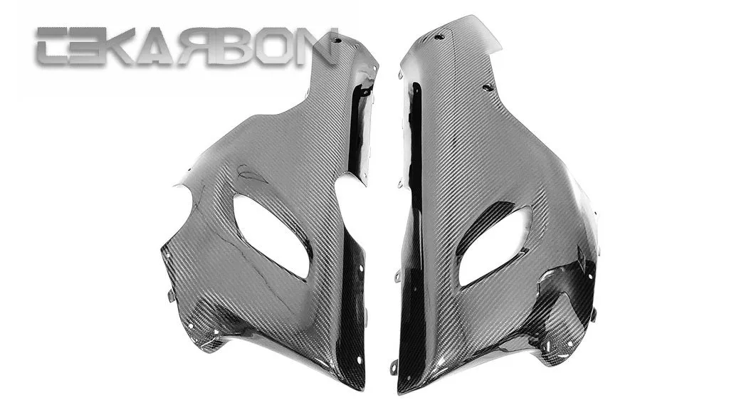 2005 - 2006 Kawasaki ZX6R Carbon Fiber Lower Side Fairings