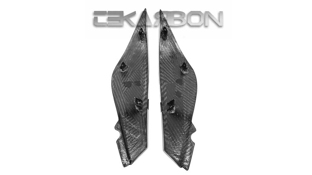 2007 - 2008 Kawasaki ZX6R Carbon Fiber Side Tank Panels