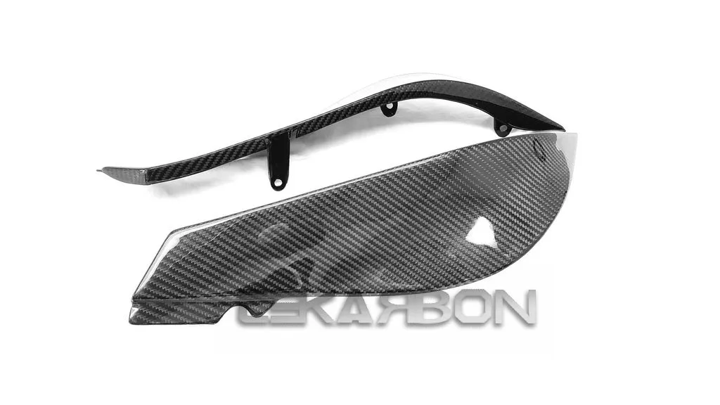 2007 - 2008 Kawasaki ZX6R Carbon Fiber Side Tank Panels