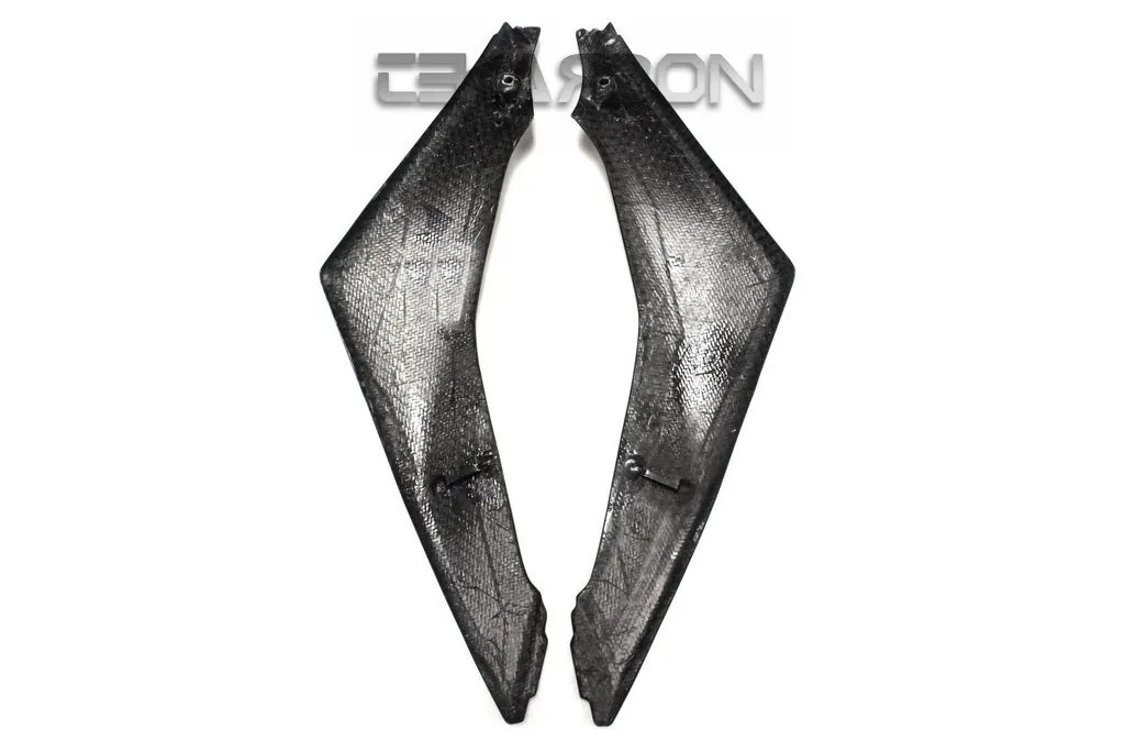 2007 - 2008 Suzuki GSXR 1000 Carbon Fiber Side Tank Panels (Twill)