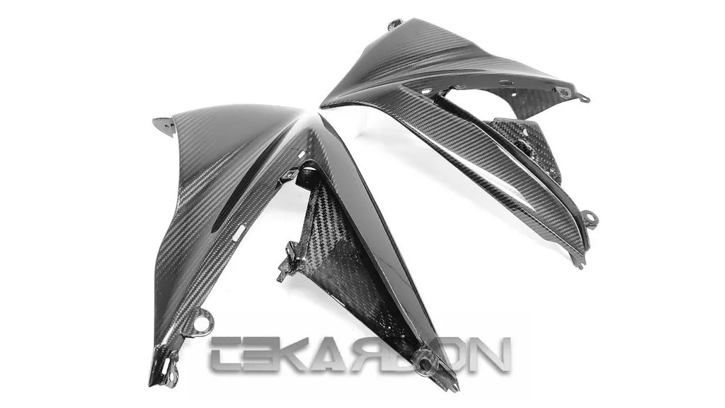 2007 - 2008 Suzuki GSXR 1000 Carbon Fiber Upper Side Fairings w/ inner side panels