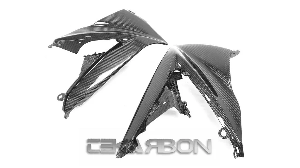 2007 - 2008 Suzuki GSXR 1000 Carbon Fiber Upper Side Fairings w/ inner side panels