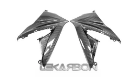 2007 - 2008 Suzuki GSXR 1000 Carbon Fiber Upper Side Fairings w/ inner side panels