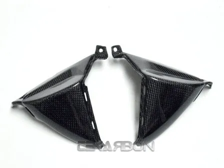 2007 - 2012 Honda CBR600RR Carbon Fiber Headlight Side Panels