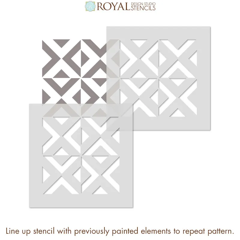 All the Angles Moroccan Craft Stencil