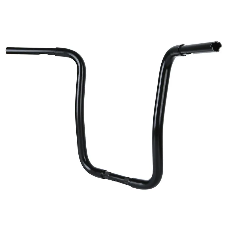 Attitude Inc Beefy Ape Handlebar, Black Powder Coat, 12 in. Rise 1-1/4 in., For Harley Sporster ,Softail Custom, Each