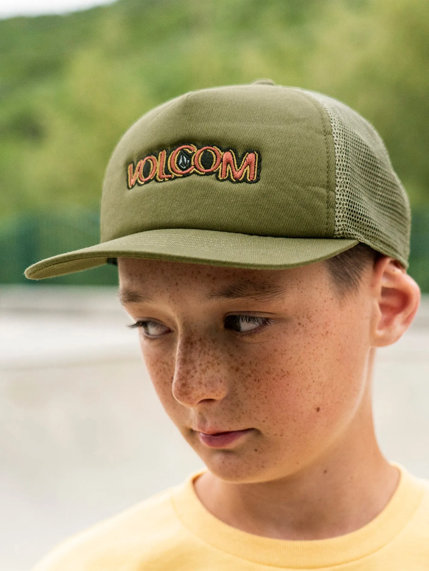 Big Boys Trux Cheese Hat - Military