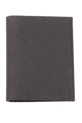 Black Full-Grain Togo Leather Passport Holder