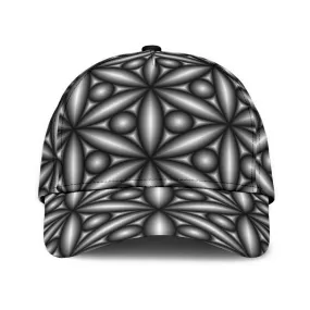 Black Geometric Classic Cap