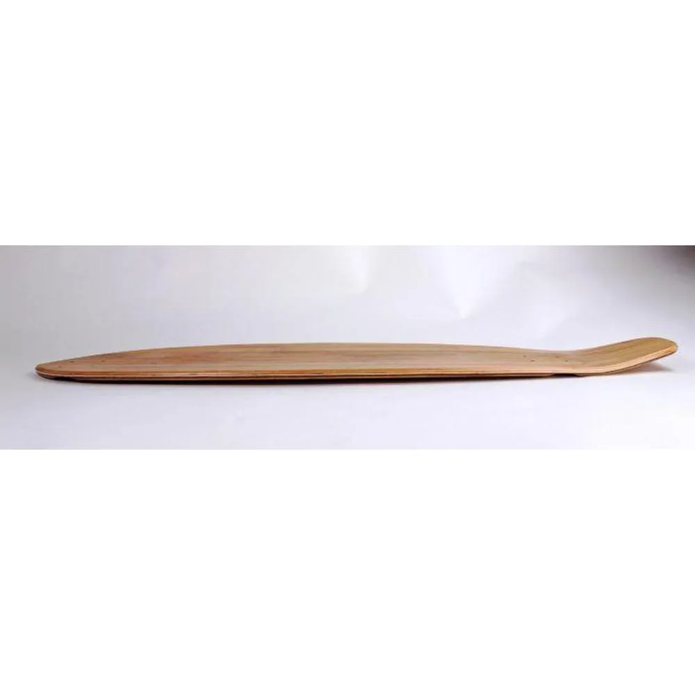 Blank Bamboo 40" X 9.75" Kicktail Longboard Deck