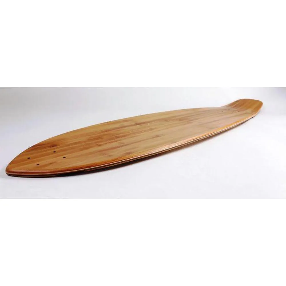 Blank Bamboo 40" X 9.75" Kicktail Longboard Deck