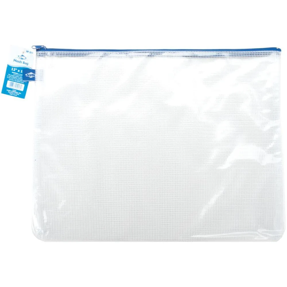 Blue Hills Studio Mesh Bag with Zipper 12 inch X16 inch Clear*