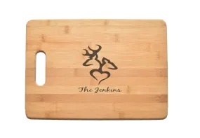 Buck Doe Lovers Kitchen Chef Baker Engraved Cutting Board CB49