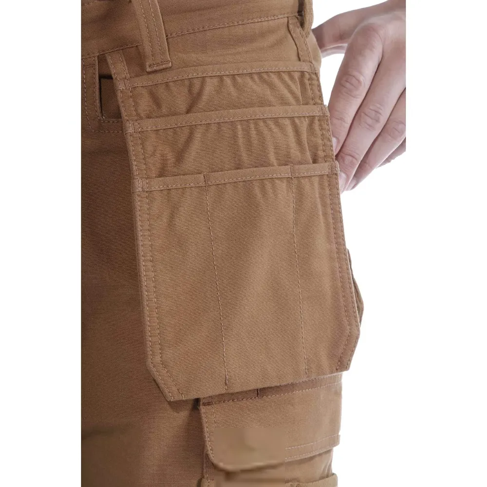 Carhartt 103337 Steel Rugged Flex Relaxed Fit Holster Pocket Work Pant Brown