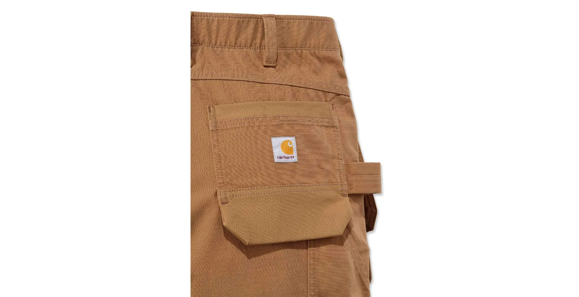 Carhartt 103337 Steel Rugged Flex Relaxed Fit Holster Pocket Work Pant Brown