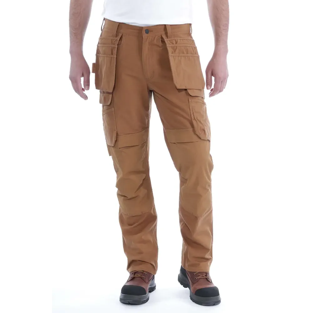 Carhartt 103337 Steel Rugged Flex Relaxed Fit Holster Pocket Work Pant Brown