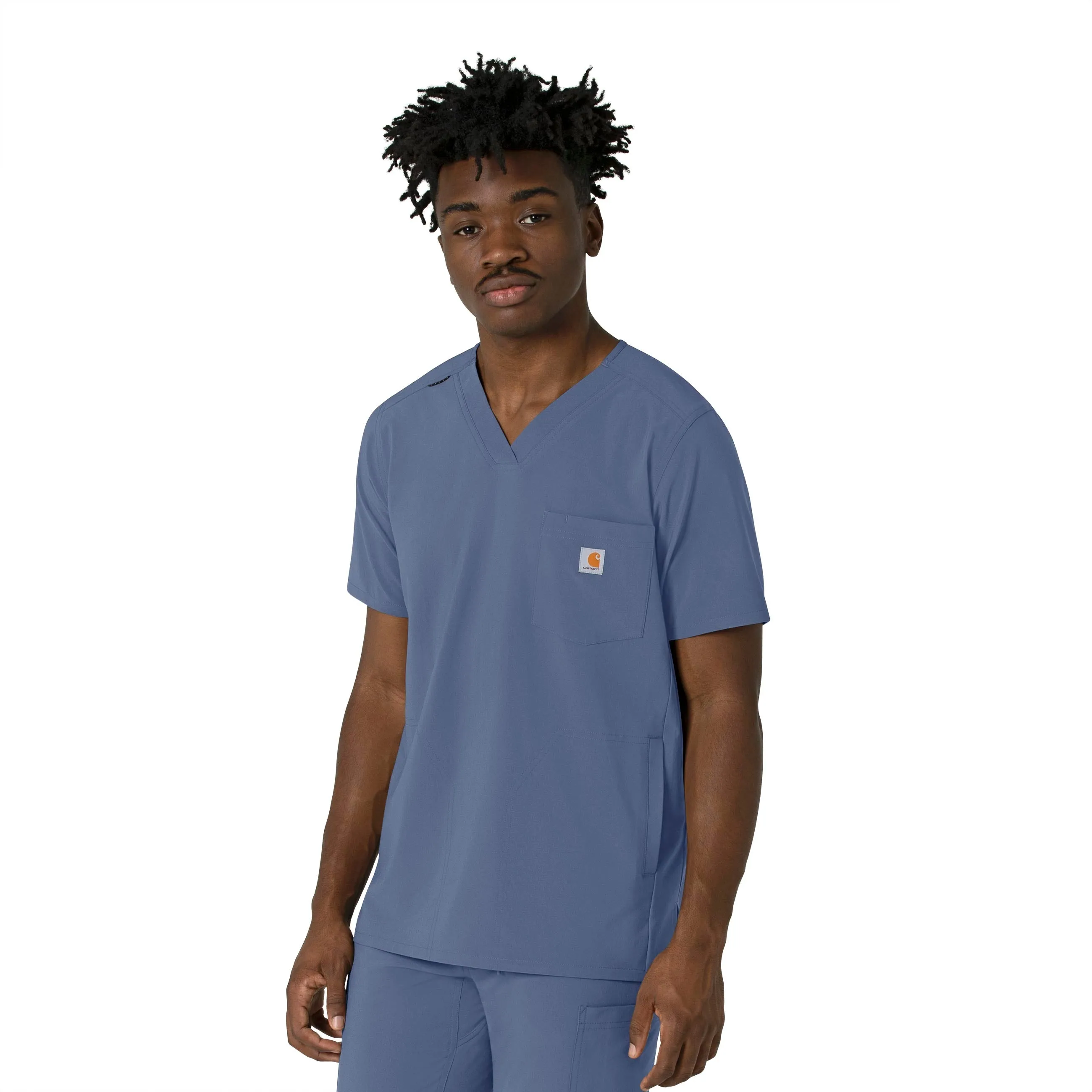 Carhartt Force Cross-Flex Men's V-Neck Scrub Top - Riverside