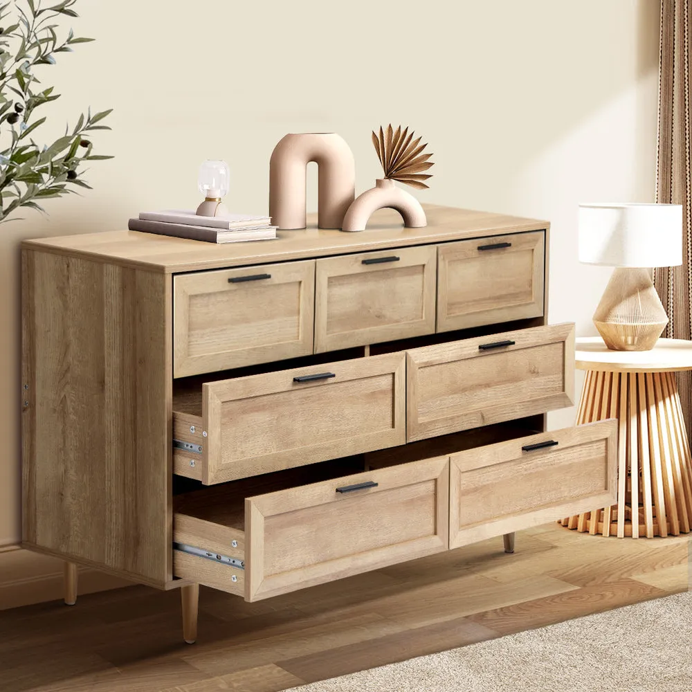 CASSETTI 7 Chest of Drawers Dresser Tallboy Natural