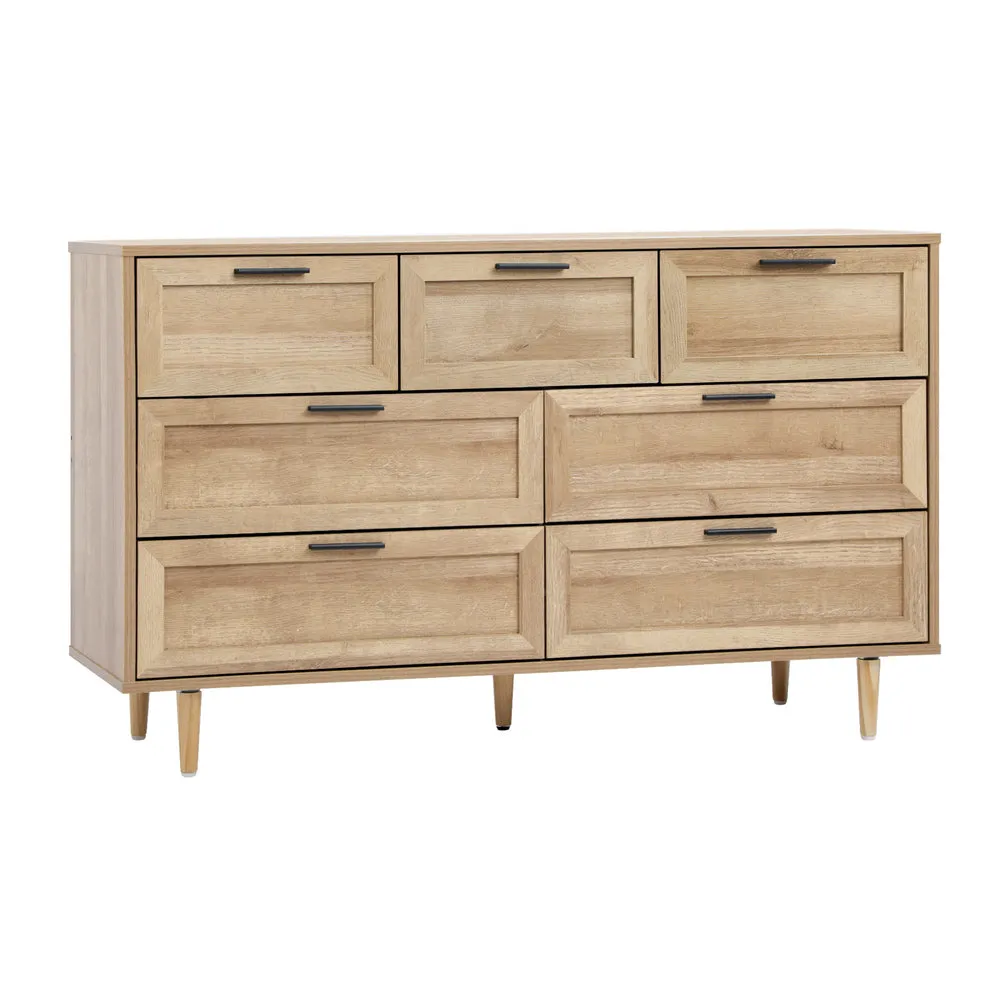 CASSETTI 7 Chest of Drawers Dresser Tallboy Natural