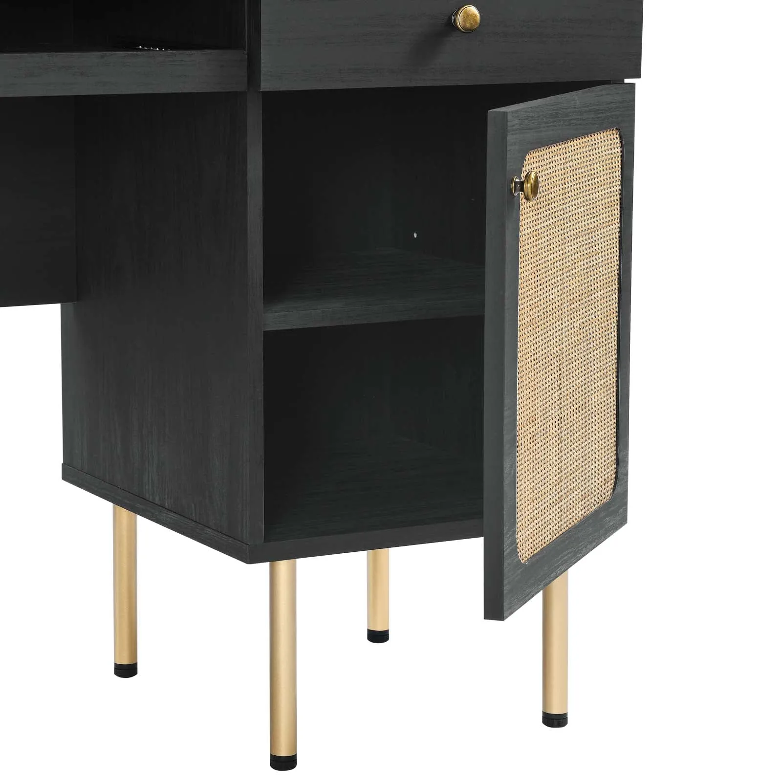 Chaucer Office Desk Black EEI-6199-BLK