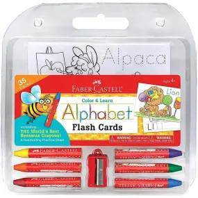 Color and Learn Alphabet Flash Cards