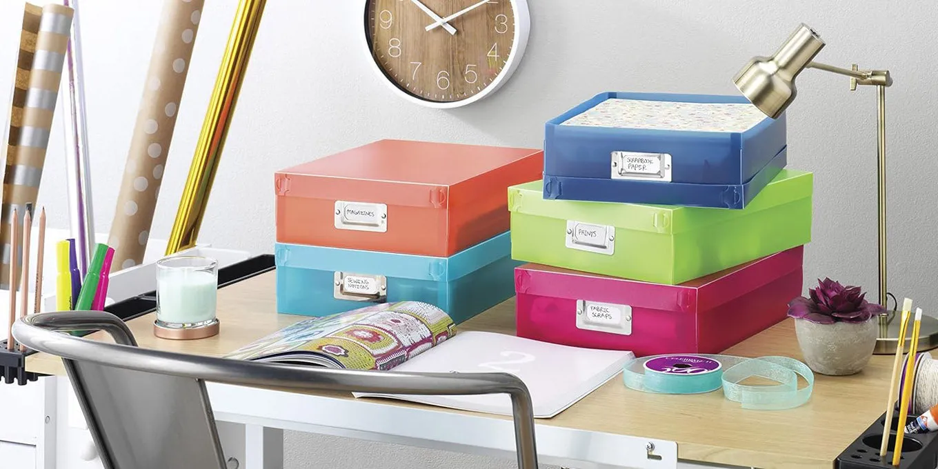 Colorful Plastic Document Boxes