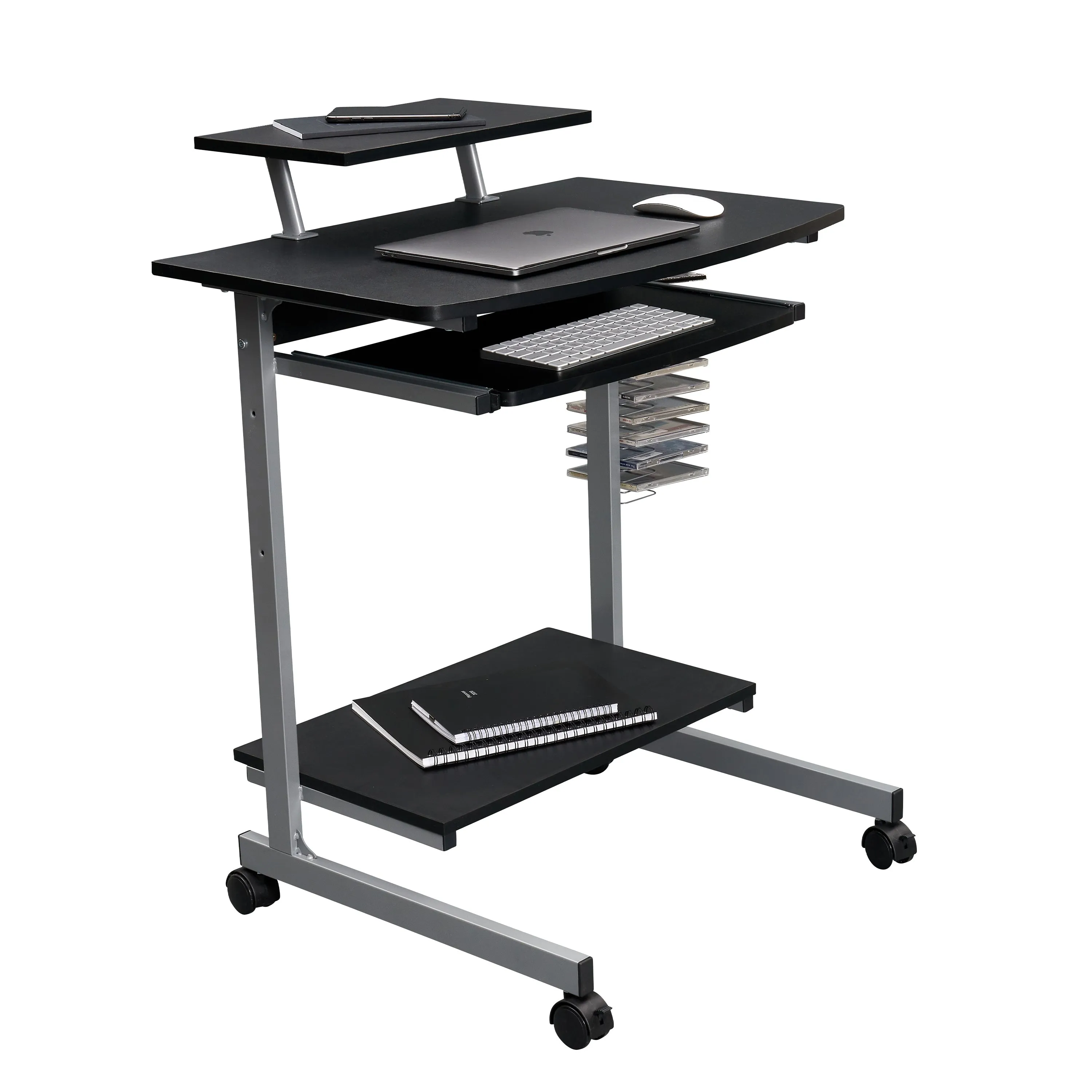 Compact Computer Cart With Storage