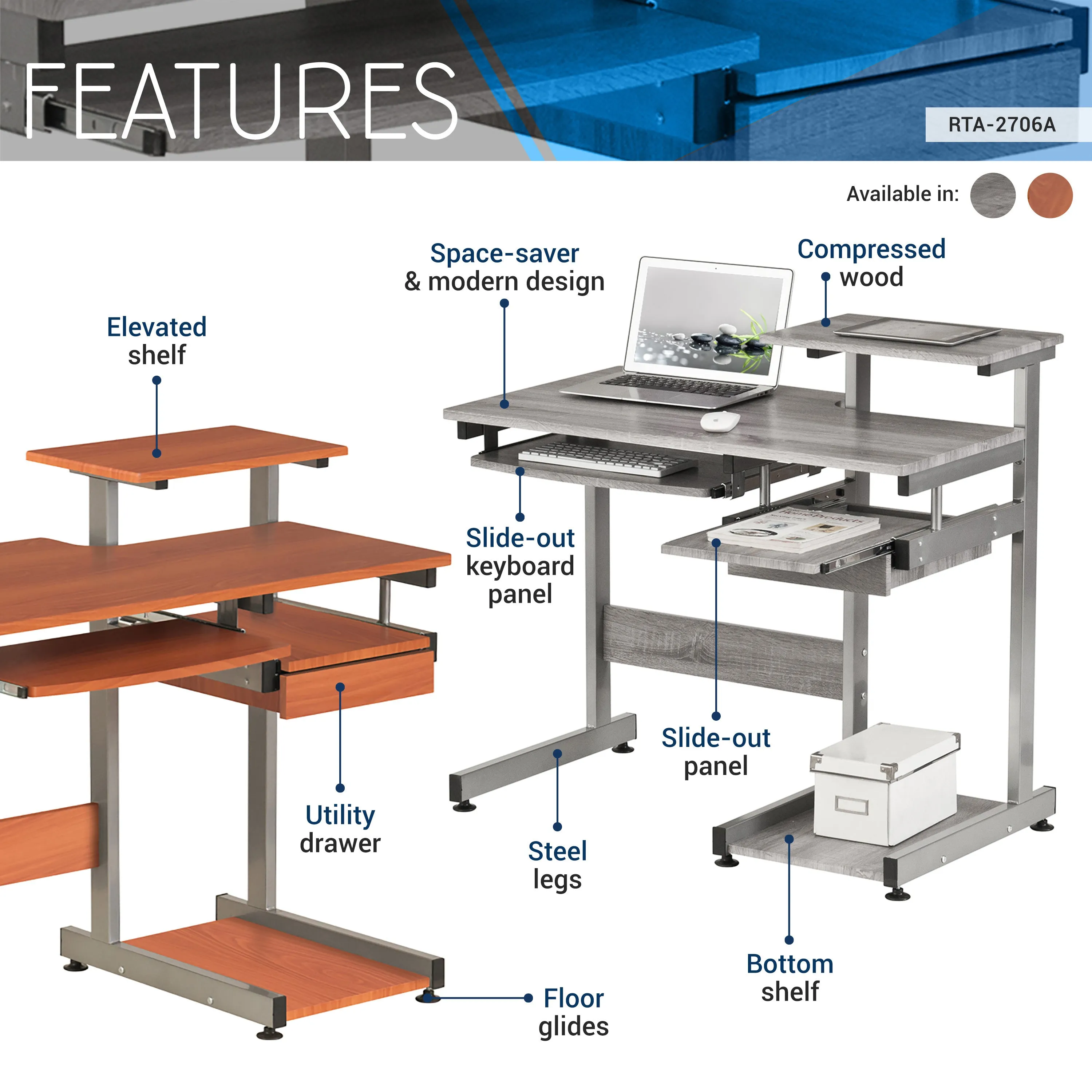 Complete Computer Workstation Desk