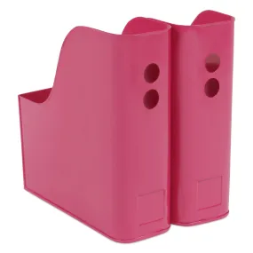 Elan Suave File & Magazine Holder, Set of 2 (Pink)