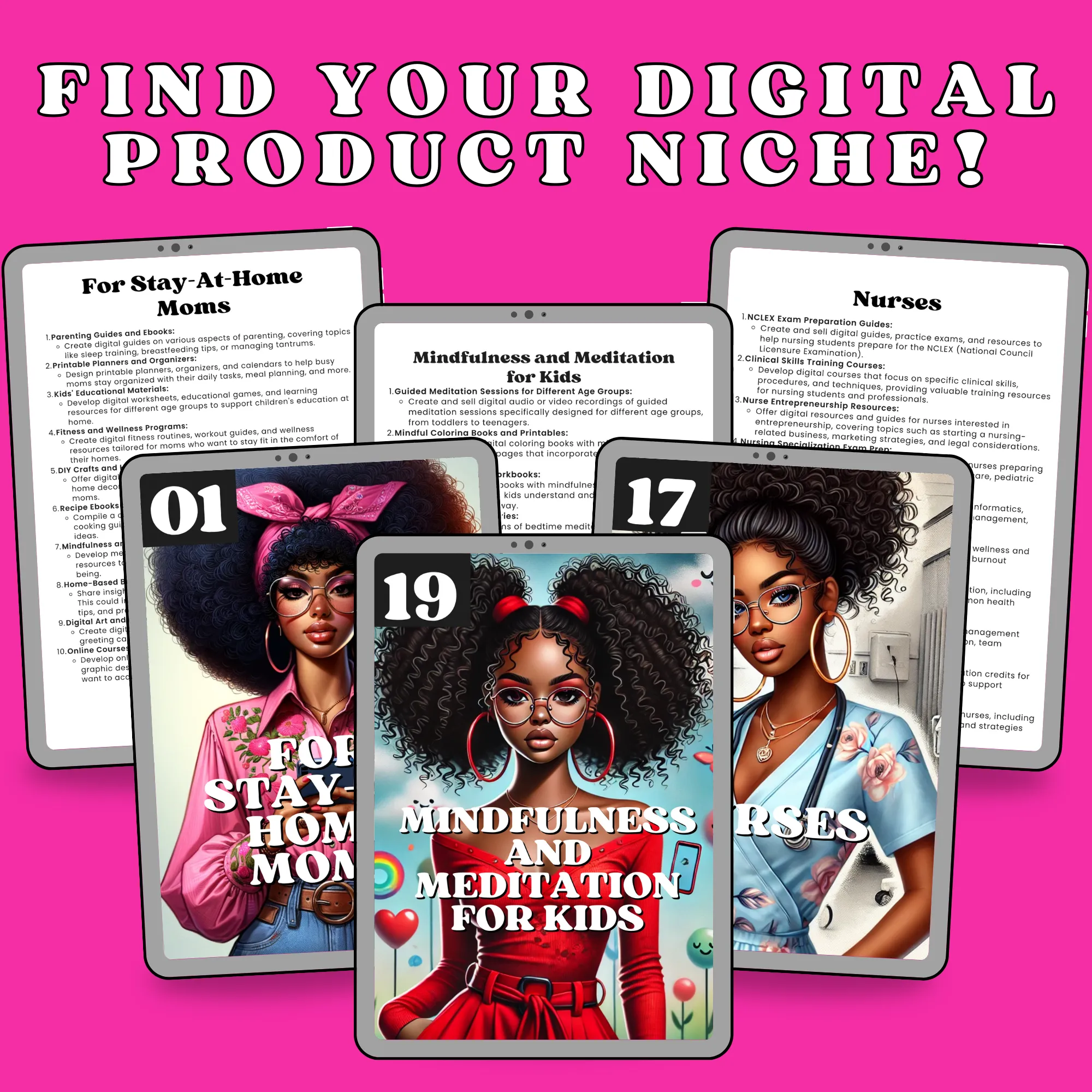 FINDING YOUR NICHE: 200 DIGITAL PRODUCT IDEAS EBOOK AND WORKBOOK MRR | 100% RESELL RIGHTS