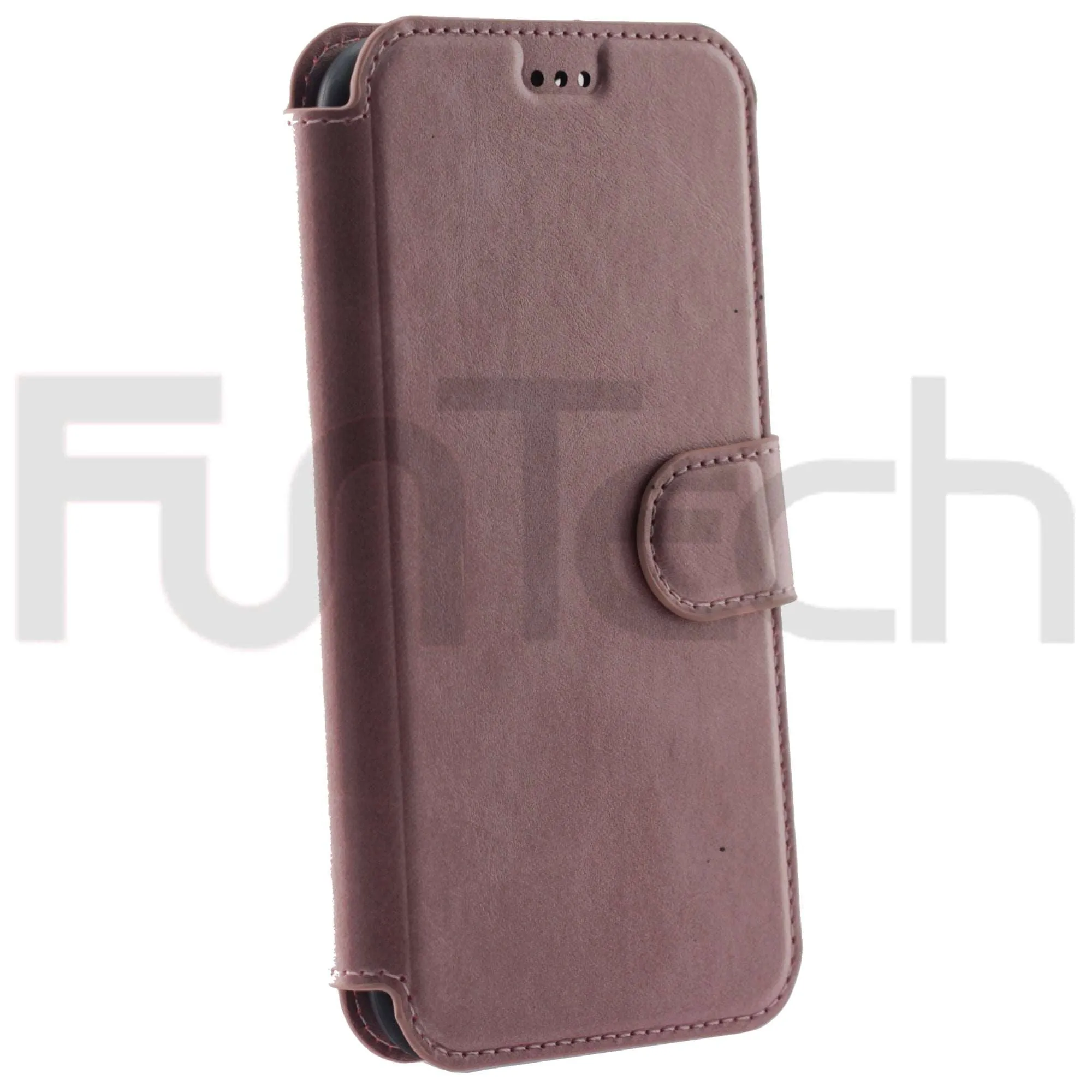 For Apple iPhone 11 Case, Leather Wallet Case, Color Pink.