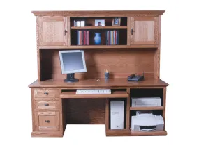 Forest Designs Mission Computer Desk & Hutch