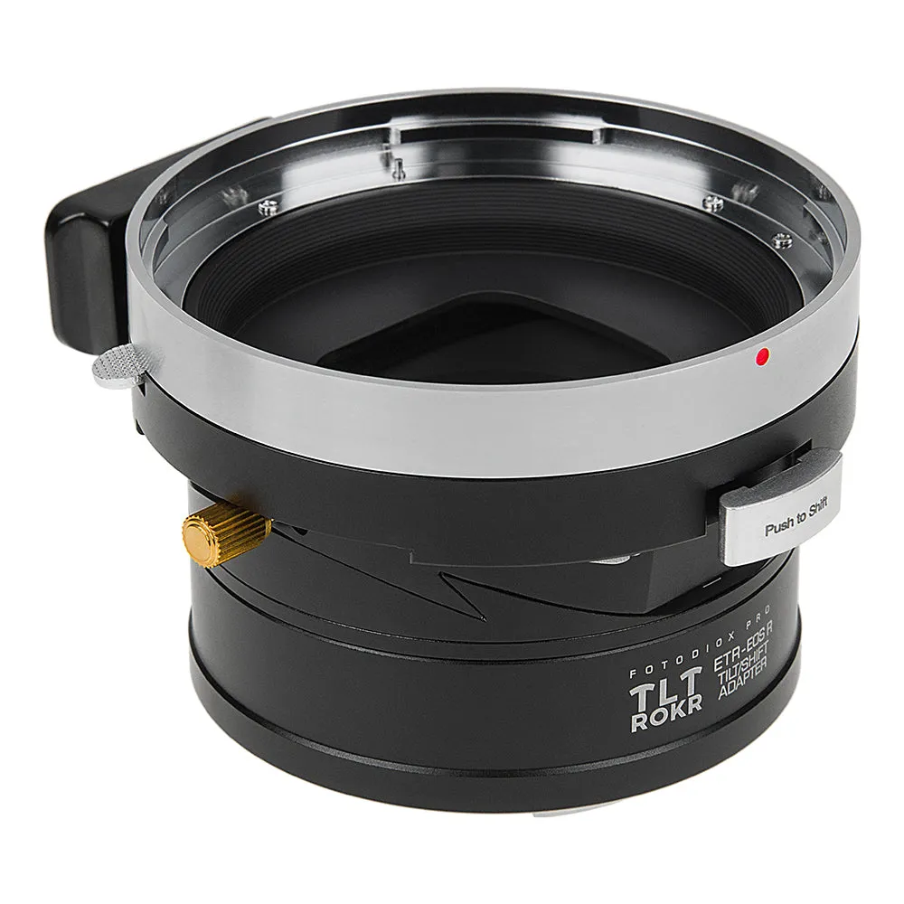 Fotodiox Pro TLT ROKR - Tilt / Shift Lens Mount Adapter Compatible with Bronica ETR Mount SLR Lenses to fit Canon RF Mount Mirrorless Camera Body