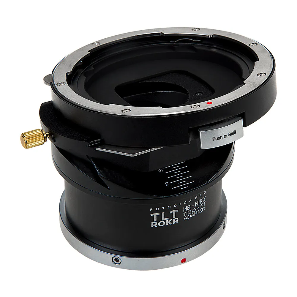 Fotodiox Pro TLT ROKR - Tilt / Shift Lens Mount Adapter Compatible with Hasselblad V-Mount SLR Lenses to Nikon Z-Mount Mirrorless Camera Body