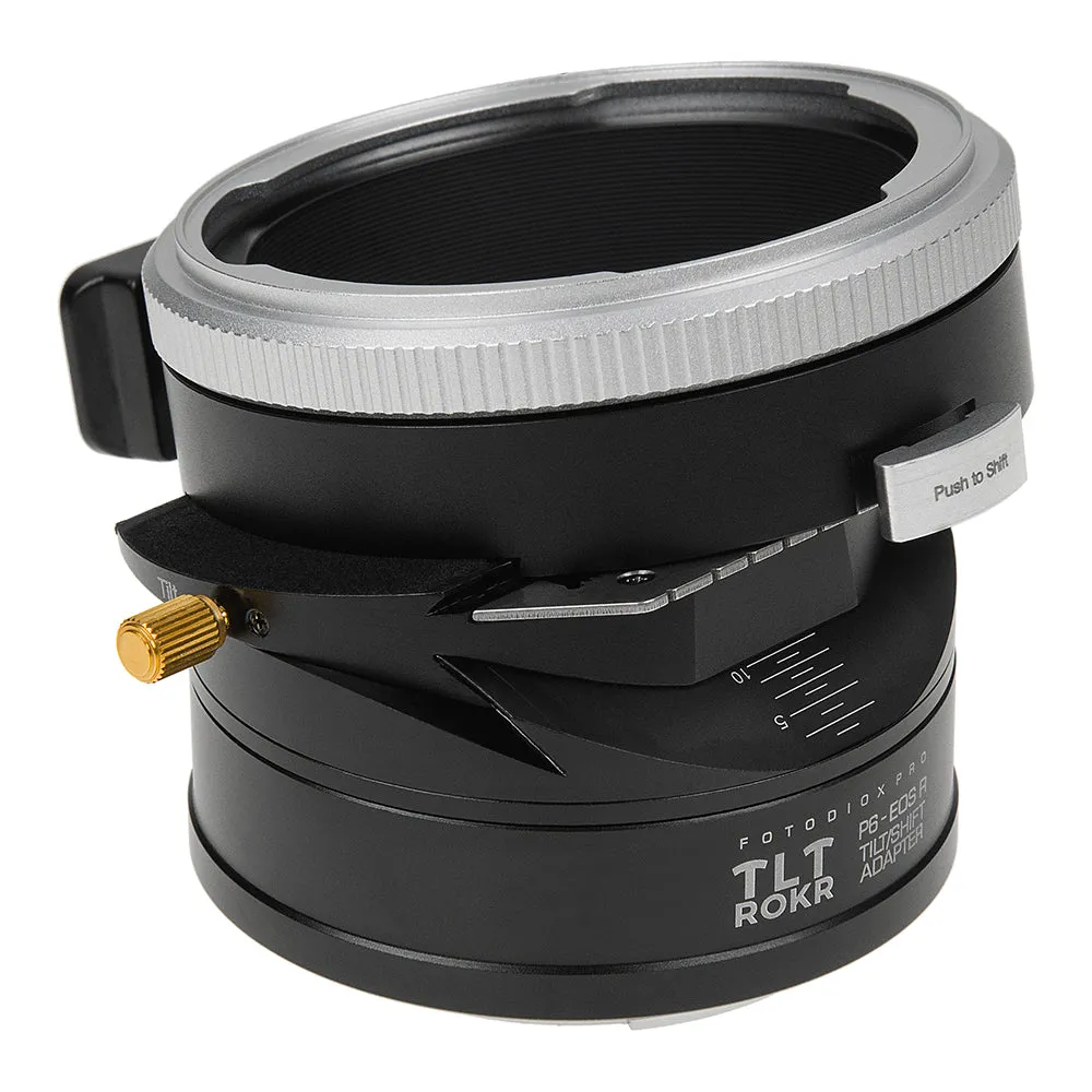 Fotodiox Pro TLT ROKR - Tilt / Shift Lens Mount Adapter Compatible with Pentacon 6 (Kiev 66) SLR Lenses to fit Canon RF Mount Mirrorless Camera Body