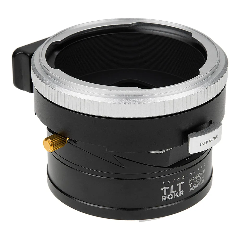 Fotodiox Pro TLT ROKR - Tilt / Shift Lens Mount Adapter Compatible with Pentacon 6 (Kiev 66) SLR Lenses to fit Canon RF Mount Mirrorless Camera Body