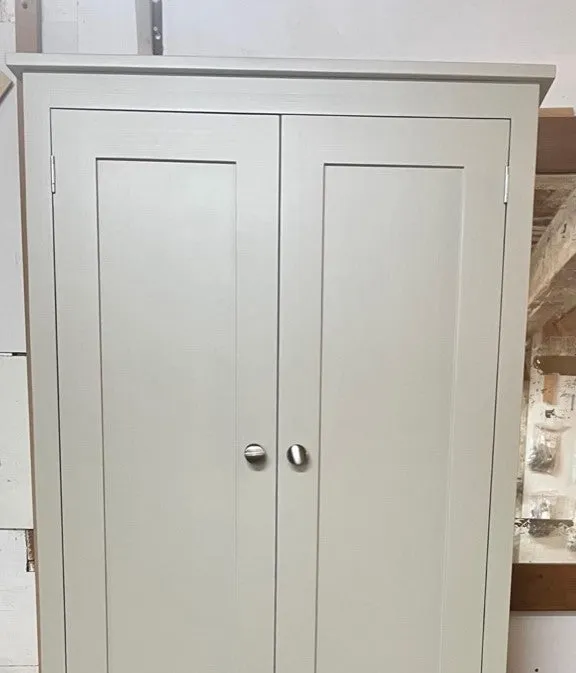 >Computer Hideaway Cupboard - 2 Door over 2 Door Storage - 45 cm deep