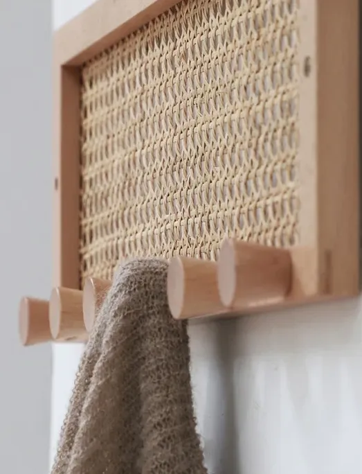 Hand Made Rattan Wall Storage