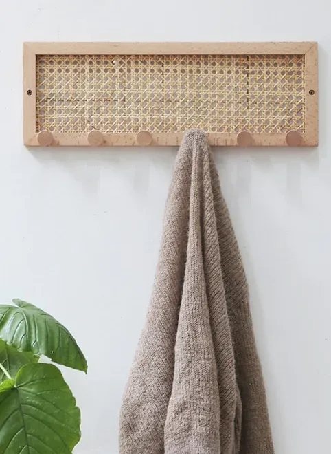 Hand Made Rattan Wall Storage