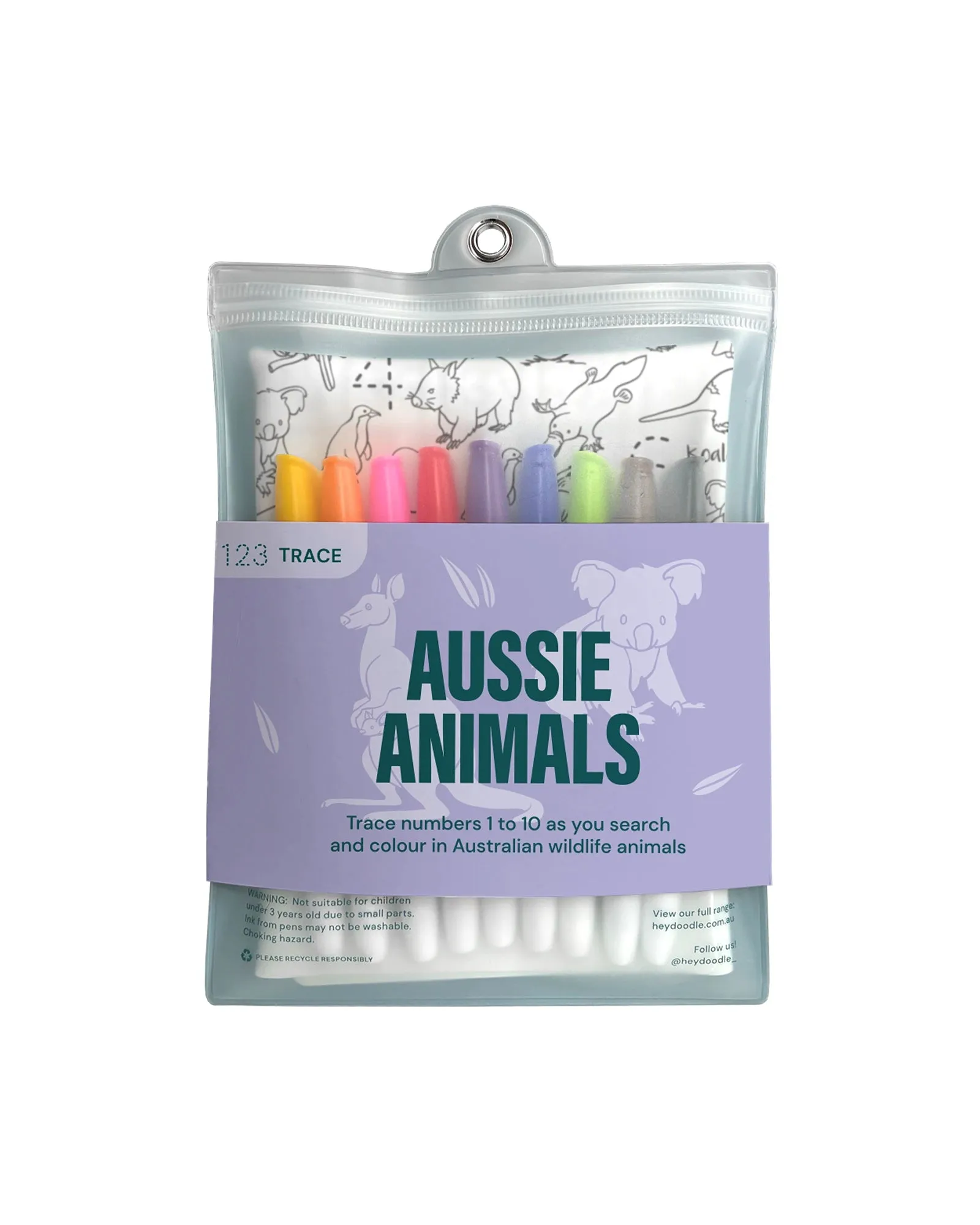 HeyDoodle Mats 123 Series OZ animals