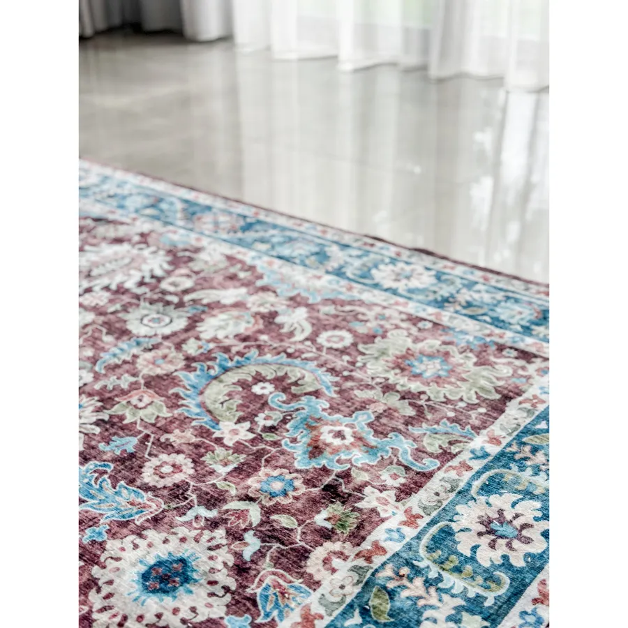 Imna Traditional Machine Washable Large Carpet Rug