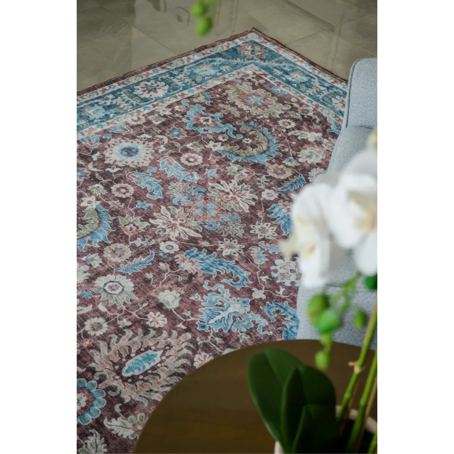 Imna Traditional Machine Washable Large Carpet Rug